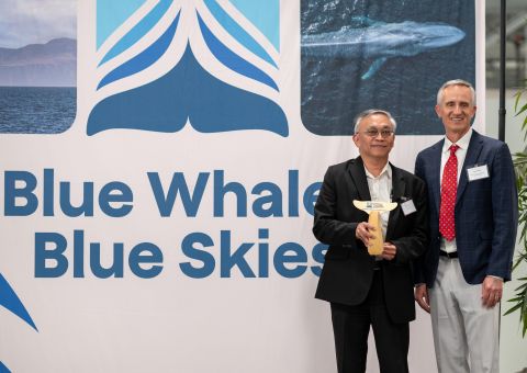 Yang Ming Earns Global Recognition for Safeguarding Blue Whales and Skies