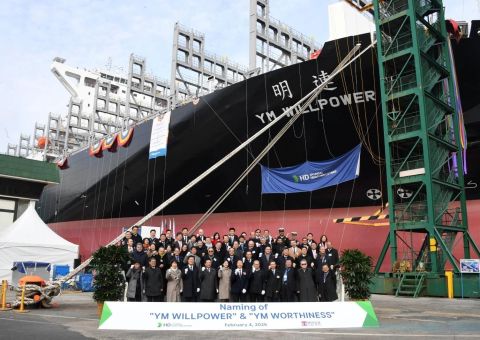 Yang Ming Strengthens Fleet with Two New 15,500 TEU Class LNG Dual-Fuel Vessels, ‘YM Willpower’ and ‘YM Worthiness’